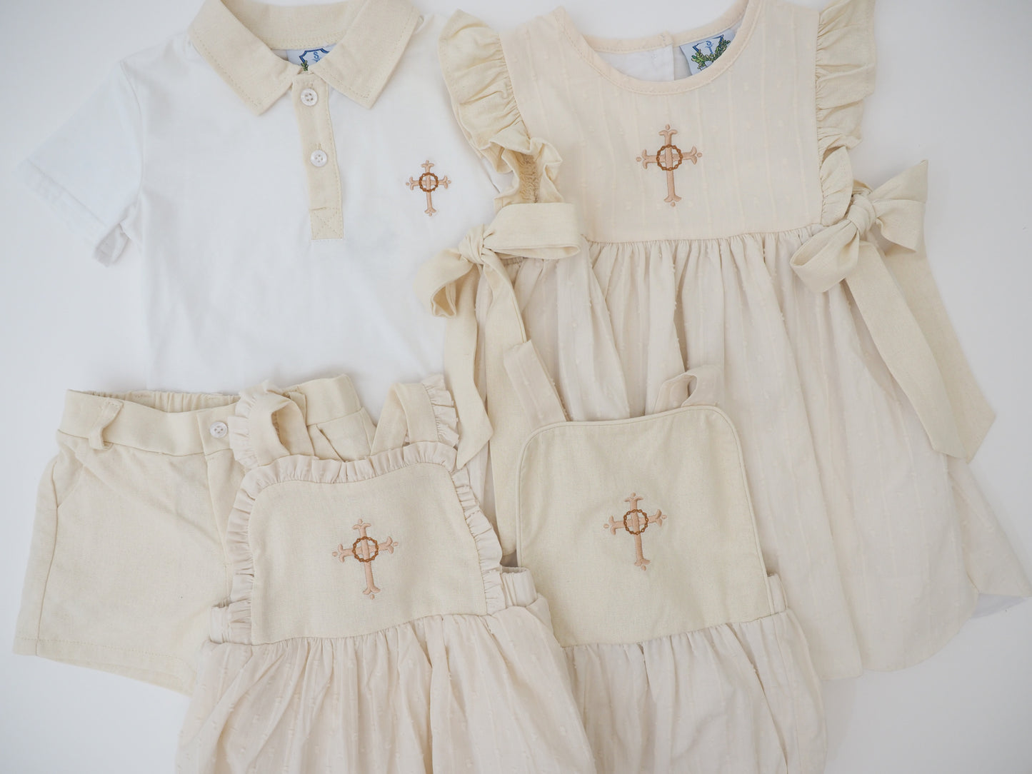 Linen Cross Skirted Bubble