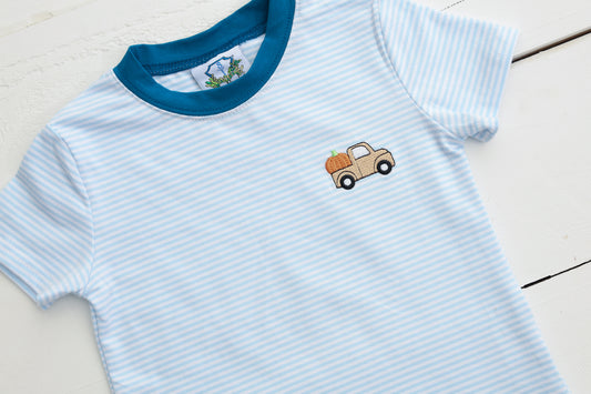Boys Fall Blue T-Shirt