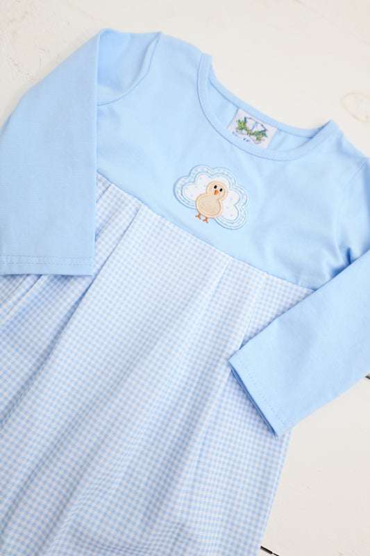 Turkey Applique Long Boys Romper