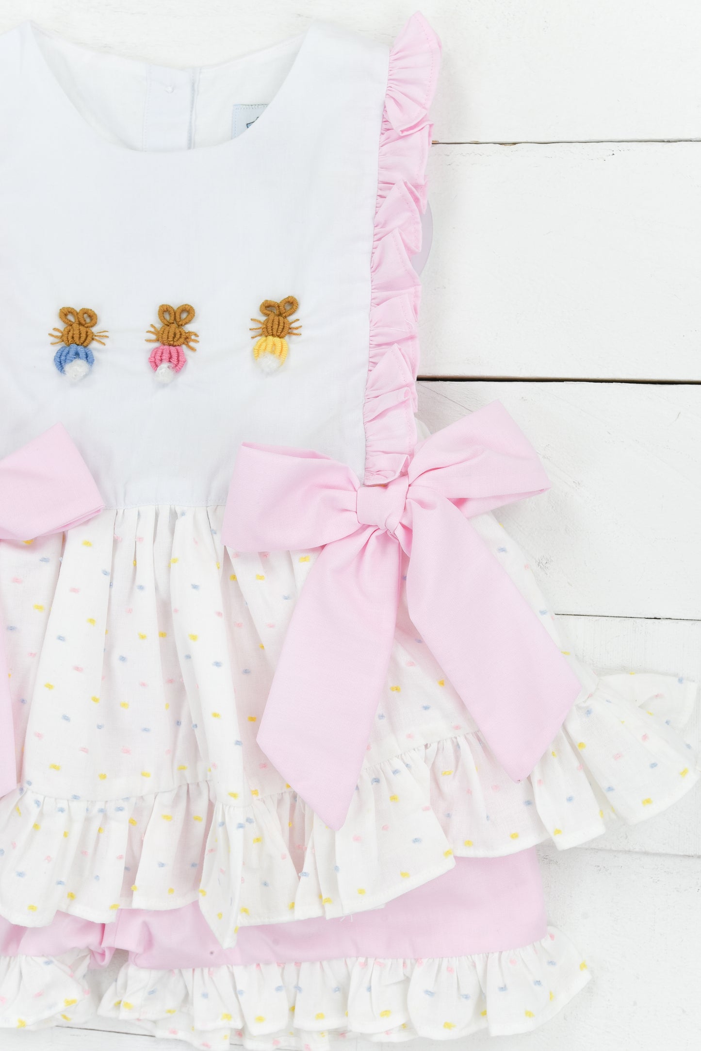 Bullion Stitch Bunny Girl Short Set