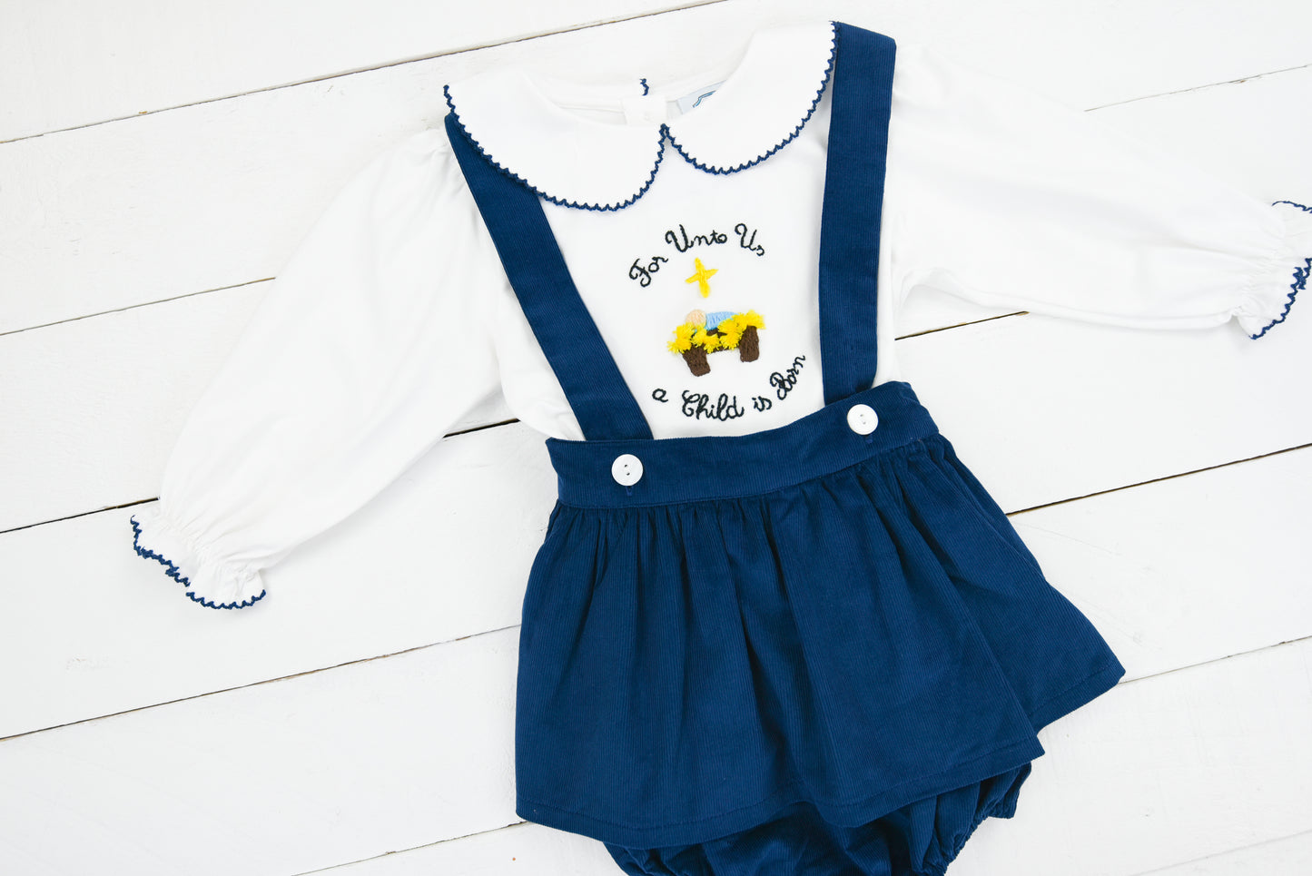 A Child is Born Girls Skirted Bubble