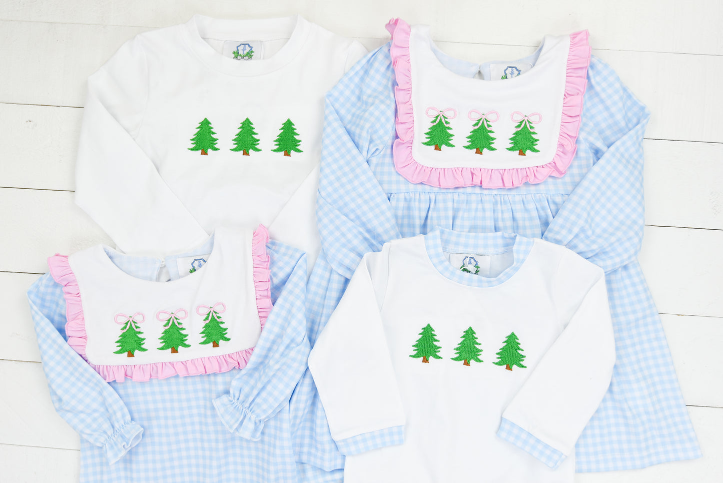 Simple Christmas Tree Girls Romper