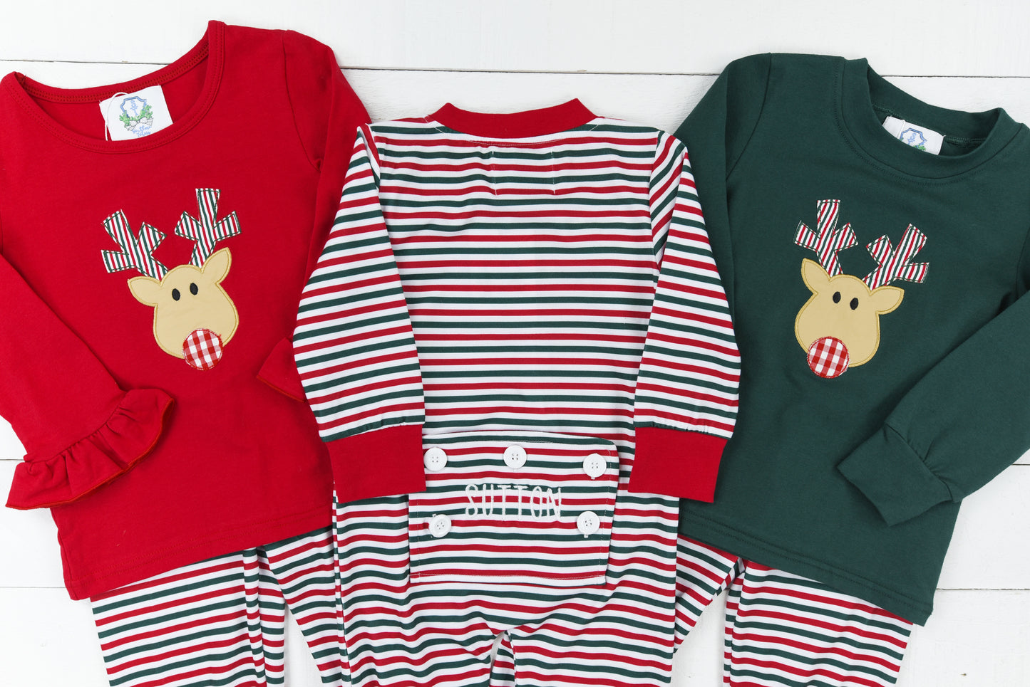 Unisex Red and Green Stripe Zippy Lounge