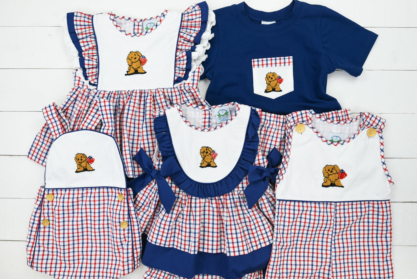 Patriotic Pup Girls Bloomer Set