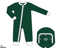 po68: Green Christmas Girl Zippy