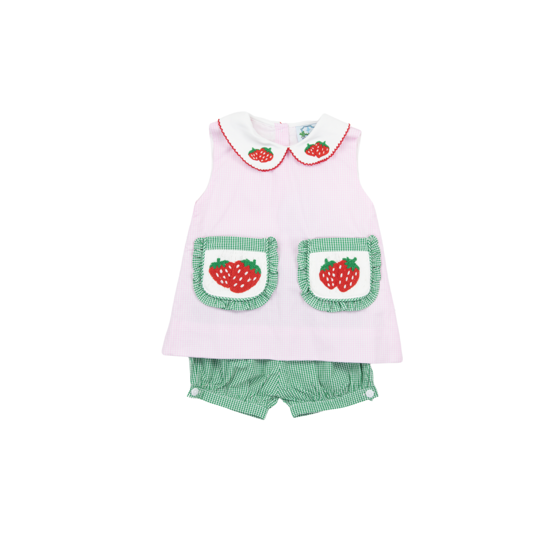 Strawberry Girl Banded Short Set