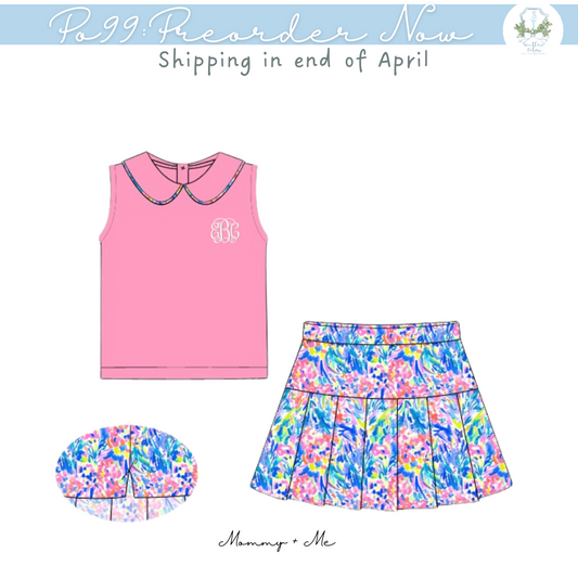 PO99: Island Time Mom + Me Skort Set