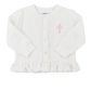 Pink Cross White Cardigan