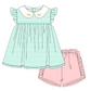 PO112: Little Bus Girl Short Set
