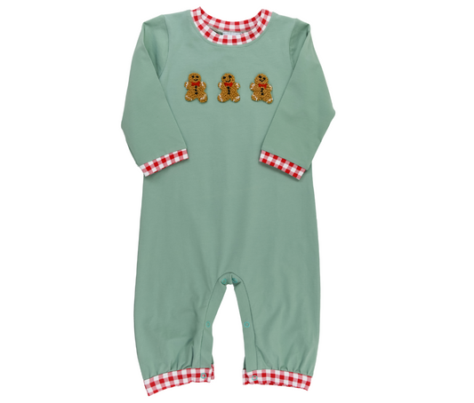 Gingerbread Long Romper