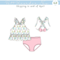 PO99: Sailboat 2Piece Swimsuit