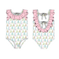 Sailboat One Piece Ruffle Swimsuit