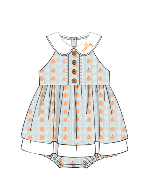 Pumpkin Patch Skirted Bubble