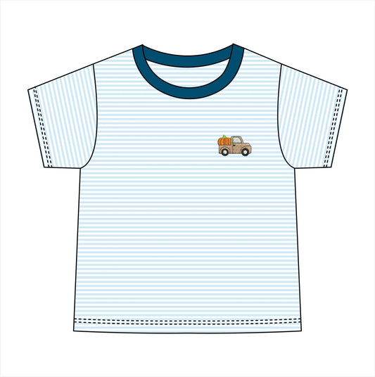 PO113: Boys Fall Blue T-Shirt