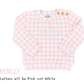 Pink Gingham French Knot Sweater