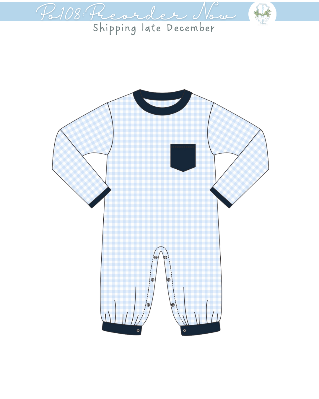 PO108: Simple Knit Boys Romper