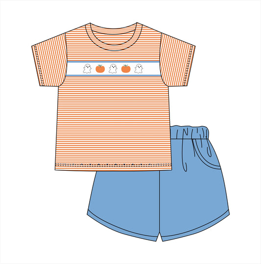 PO113: Spooky Boy Short Set