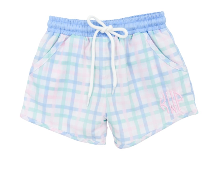 Plaid Shorty Swim Trunks