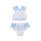 Plaid Two Piece Girls Swimsuit