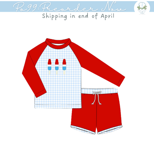 PO99: Bomb Pop Boys Swim Set