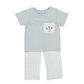 French knot Sage Check Turkey Boys Pant Set