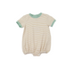 Simple Tan Stripe Knit Name Boy Bubble