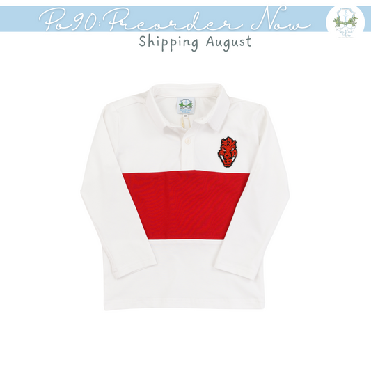PO90: White Frenchknot Longsleeve Shirt