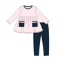 PO108: Simple knit Girls Legging Set