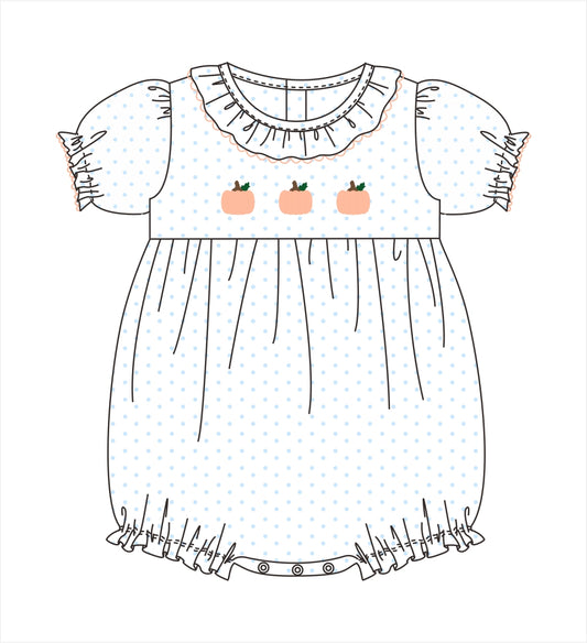 PO113: Loops Stitch Pumpkins Girl Bubble
