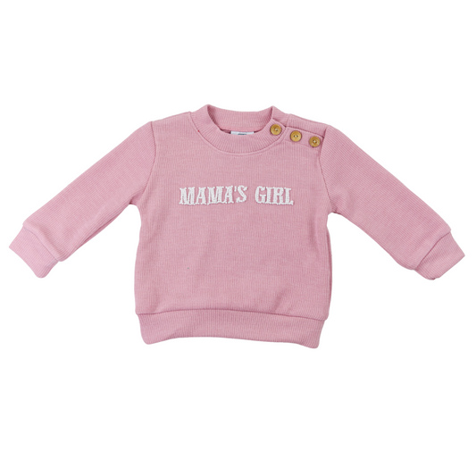 Pink French Knot Mama's Girl Sweater