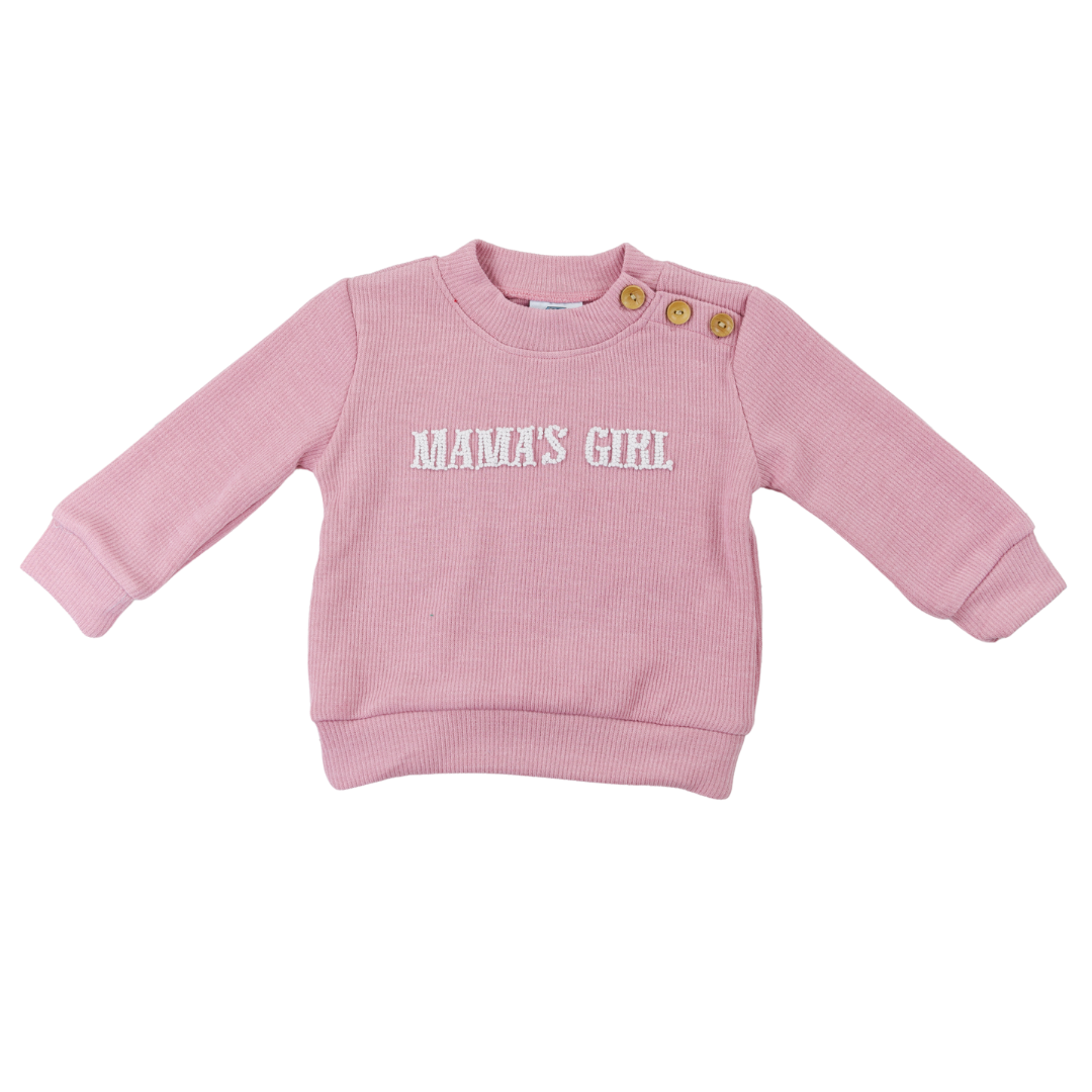 Pink French Knot Sweater MAMA'S GIRL