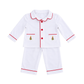 Classic White Christmas Pajama Set Boys