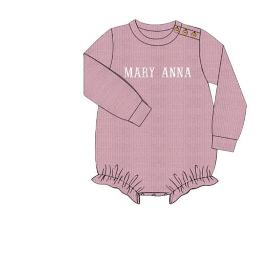 Original Embrodiered Name Sweater Bubble - Pink