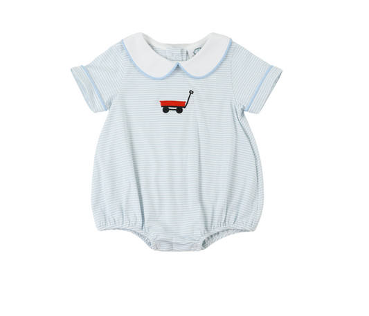 Little Red Wagon Knit Boys Bubble