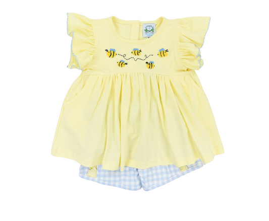 Busy Bees Girl Short Set