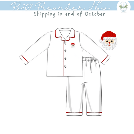 PO107: White Saint Nick Boy Lounge Set