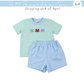 PO99: Colorful Crabs Boys Short Set