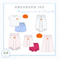 a pattern for a baby's romper and dress