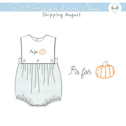 PO105: P is for Pumpkin Boy Bubble