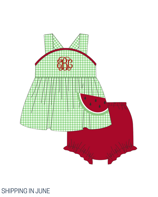 PO111: Watermelon Bloomer Set