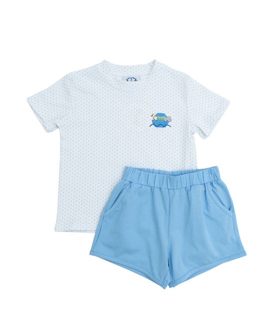 Noah's Ark Boy Short Set