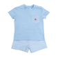 Plaid Sailboat Boy Short Set