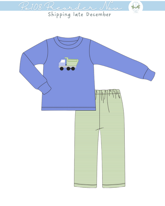 PO108: Dump Truck Boys Pant Set