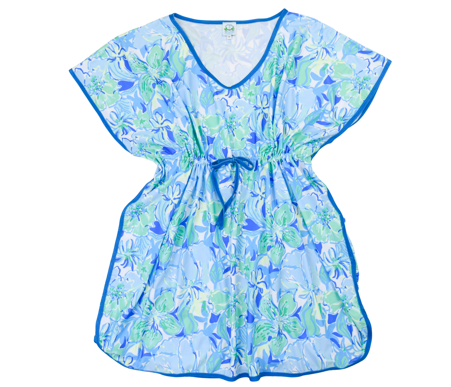 Blue Floral Mom Coverup