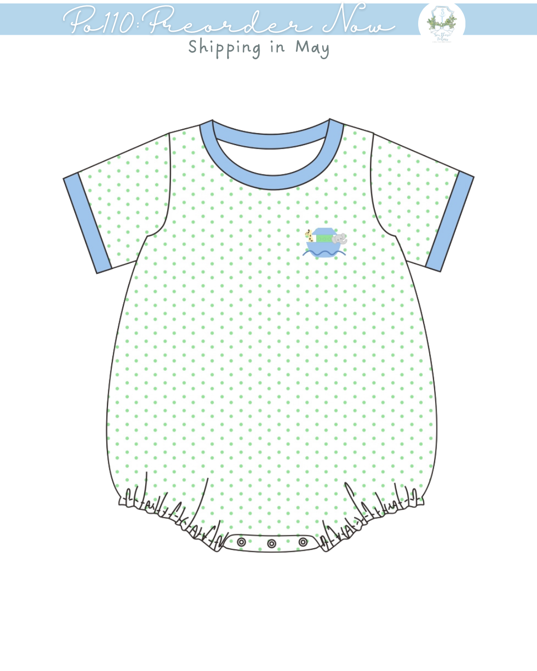 PO110: Noah's Ark Boy Bubble