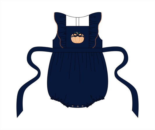 PO114: Autumn Applique Girl Bubble