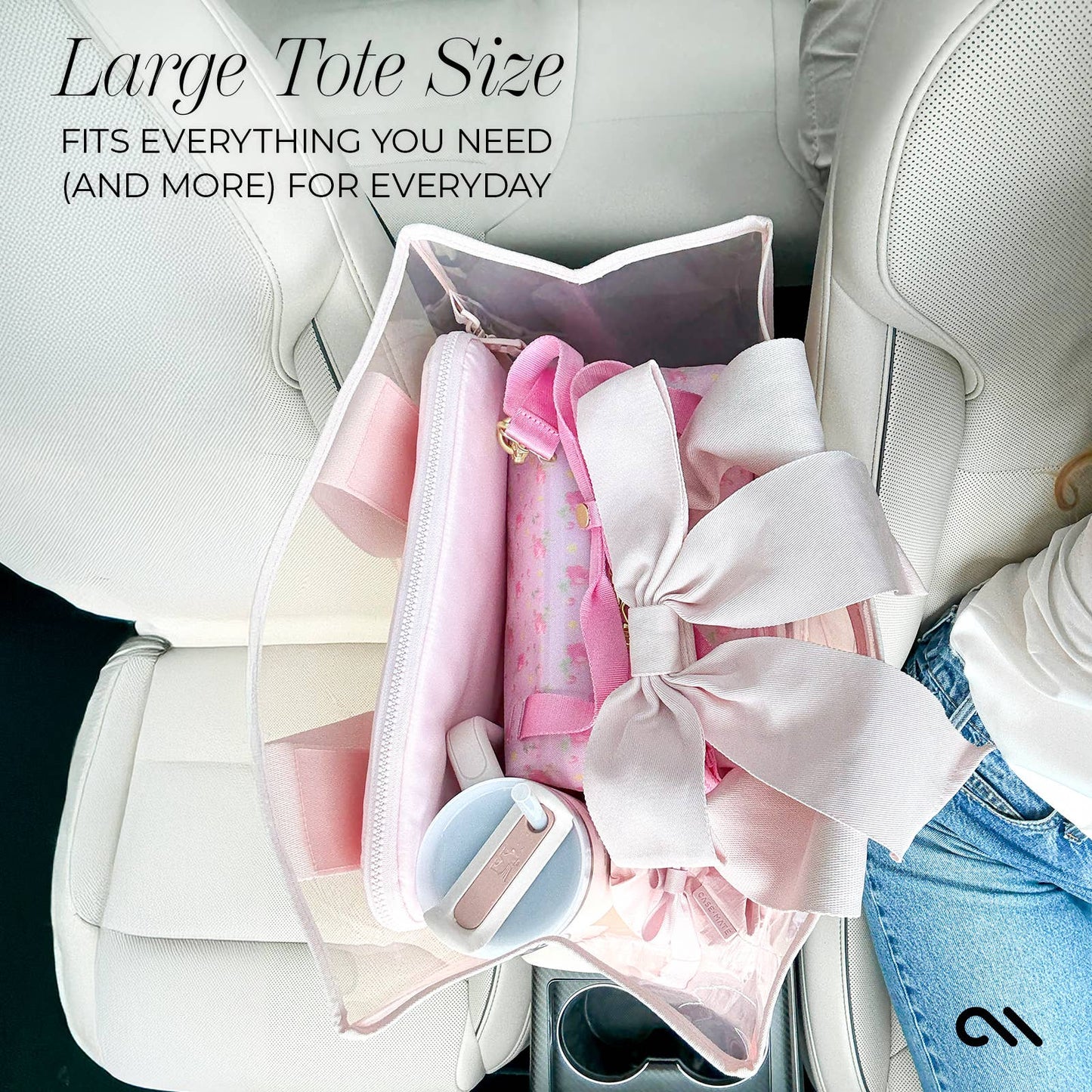 Special Edition Bow Jelly Tote With Phone Pouch