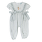 Sage French Knot Turkeys Girl Romper