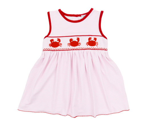 Pink Stripe Crab Dress