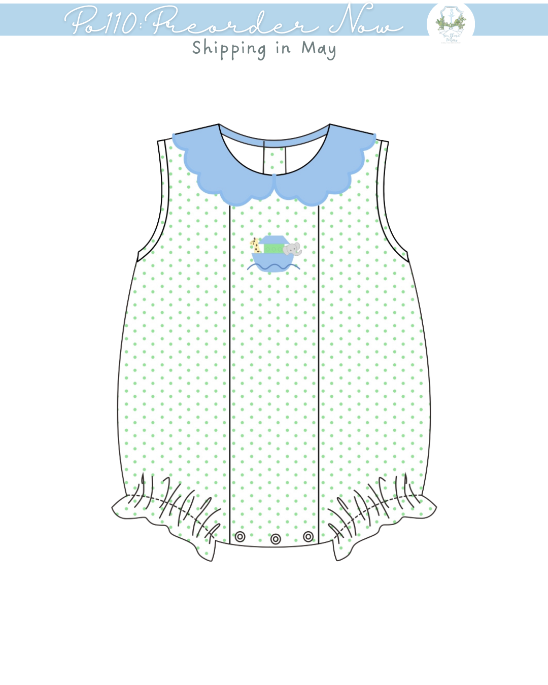 PO110: Noah's Ark Girl Bubble